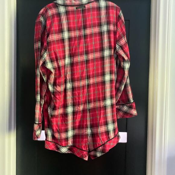 NWOT Victoria’s Secret plaid 1 pc sleep romper  Size Small - Picture 3 of 6